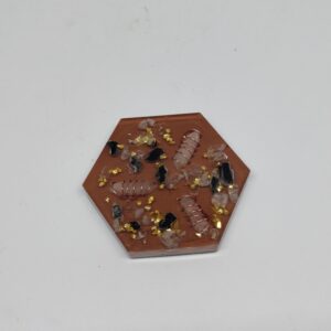 Petit plateau Cristal de roche, Quartz rose, Tourmaline noire